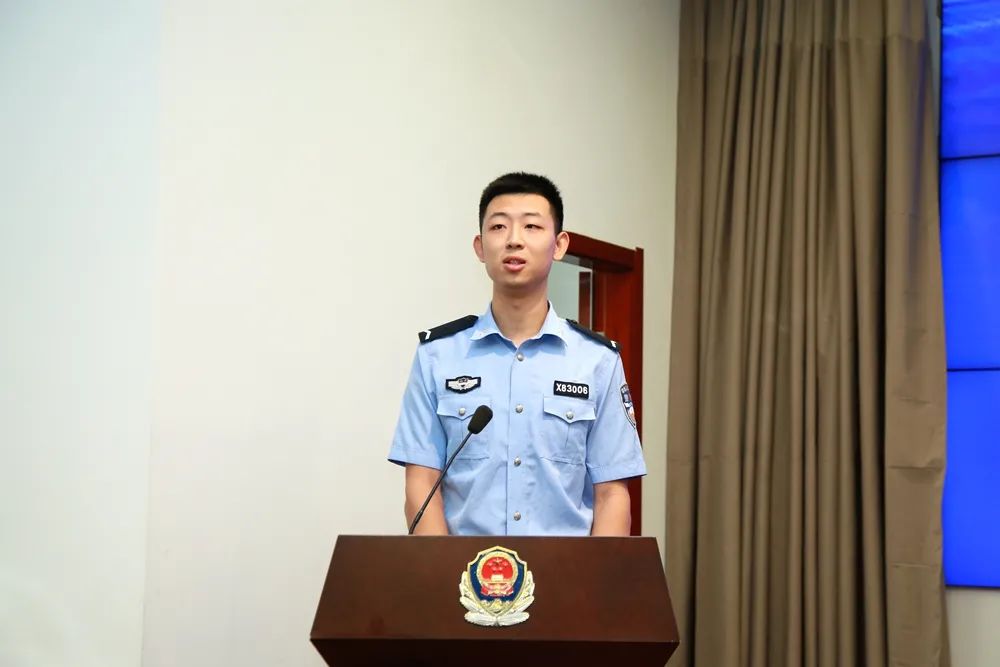 为跃动的青春警色喝彩兰山公安欢送山东警察学院实习学员